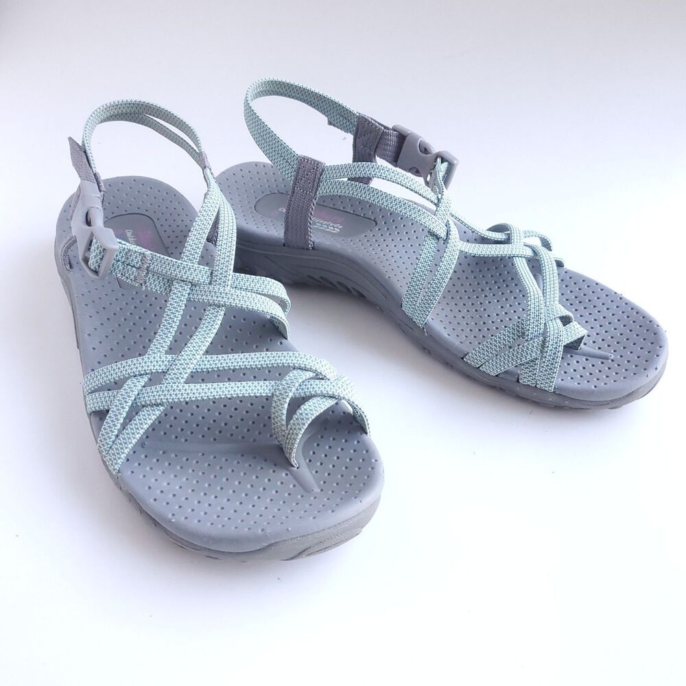 Skechers Outdoor Lifestyle Strappy Sandals Sz 8 Buckle Slingback Water Shoes